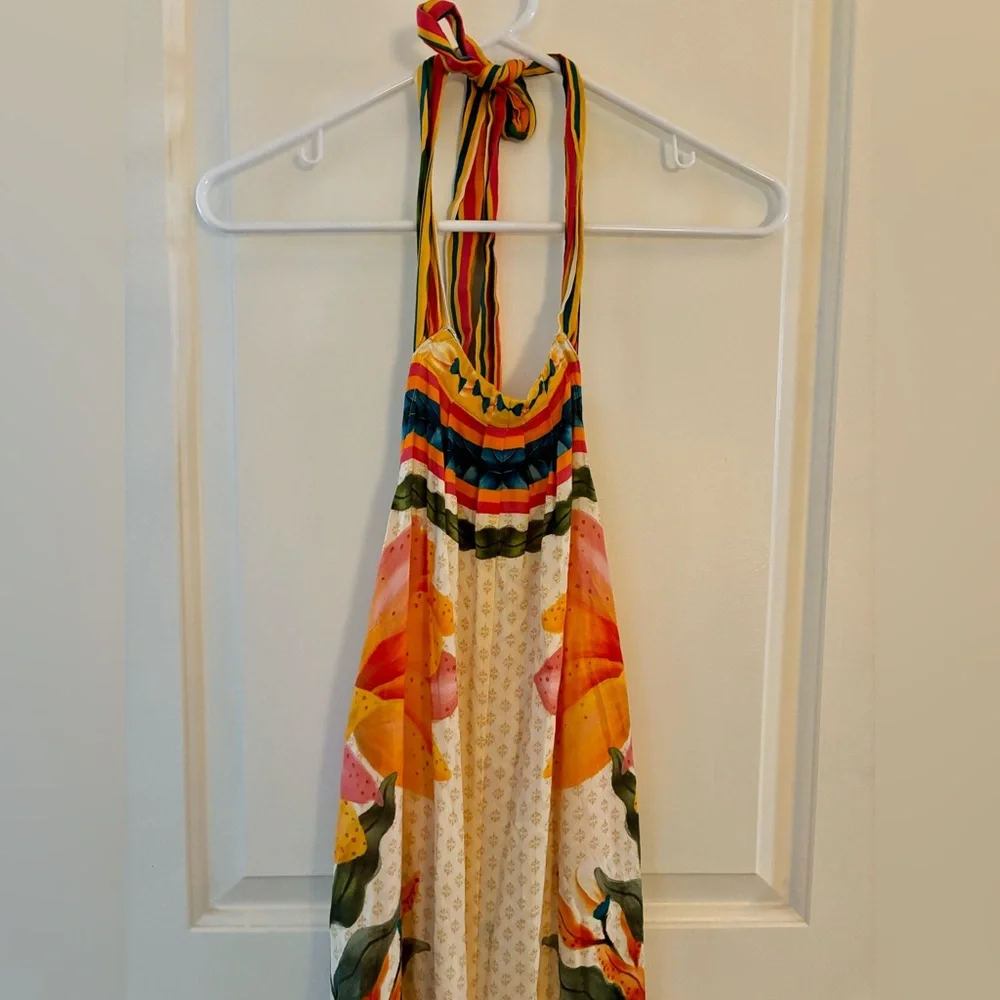 FARM Rio for Anthropologie High Neck Wide Leg Jumpsuit Size Medium - Picture 7 of 11
